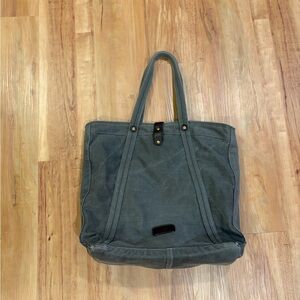 Canvas Gray Tote Bag